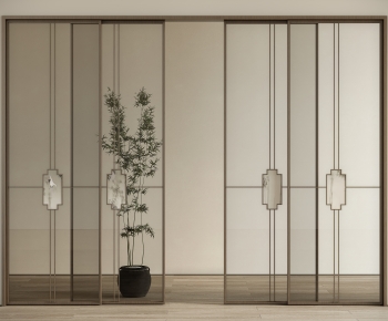New Chinese Style Sliding Door-ID:586678987