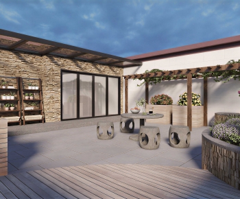 Modern Courtyard/landscape-ID:837244037