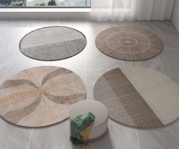 Modern Circular Carpet-ID:498002057
