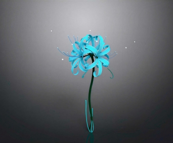 Modern Flowers And Grass-ID:550940994