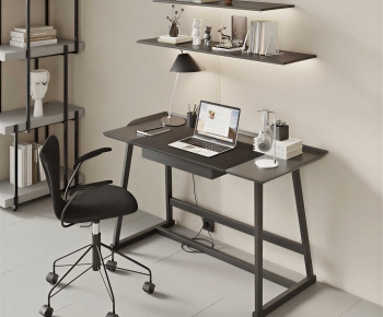 Modern Computer Desk And Chair-ID:149560935