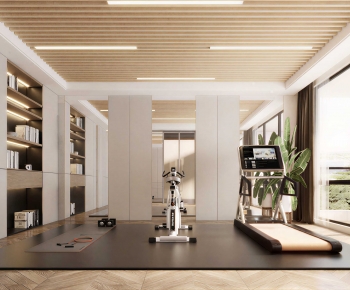 Modern Home Fitness Room-ID:913105967