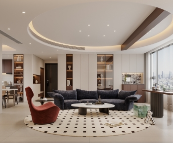 Modern A Living Room-ID:806509024