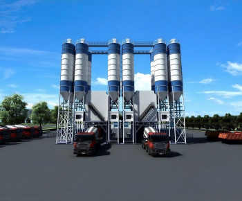 Modern Industrial Building-ID:292176017