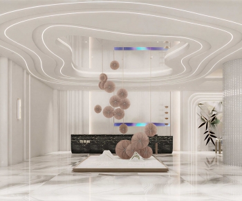Modern Office Reception Desk-ID:825962074