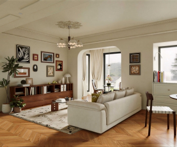 French Style A Living Room-ID:775559902