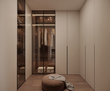 Modern Clothes Storage Area-ID:685173038