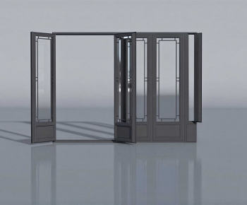 New Chinese Style Sliding Door-ID:614923008