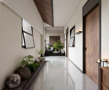 New Chinese Style Hallway-ID:142419394