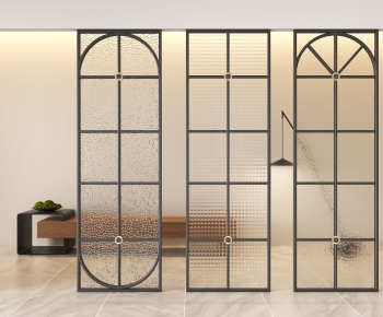 French Style Glass Screen Partition-ID:661149021