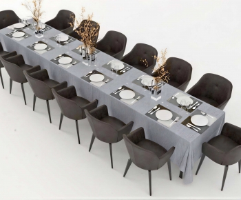 Modern Dining Table And Chairs-ID:727637058