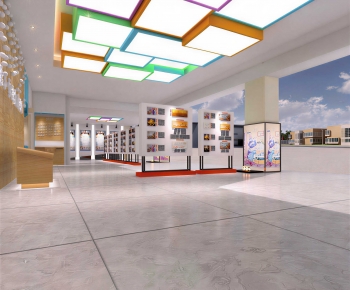 Modern Exhibition Hall-ID:245004891