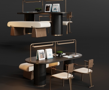 Modern Computer Desk And Chair-ID:680144079