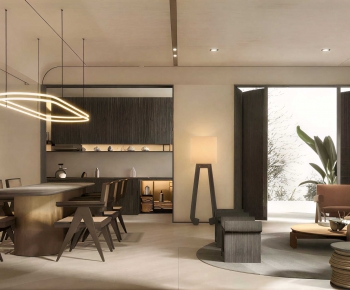 Wabi-sabi Style A Living Room-ID:501199017
