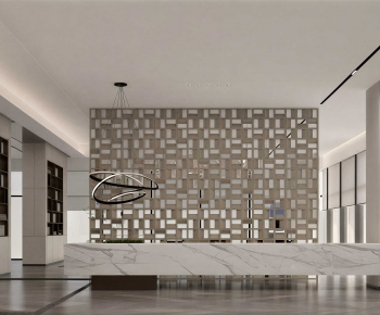 Modern Office Reception Desk-ID:498330637