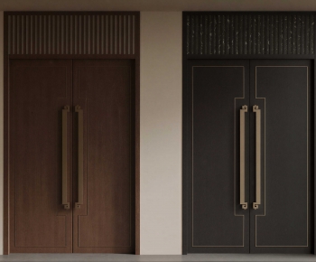 New Chinese Style Double Door-ID:713674072