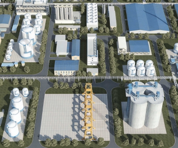 Modern Industrial Building-ID:354135991
