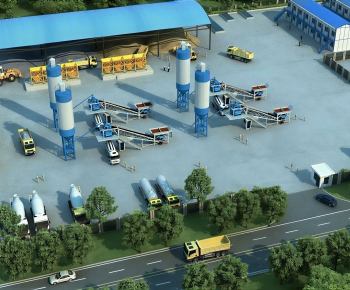 Modern Industrial Building-ID:645010952
