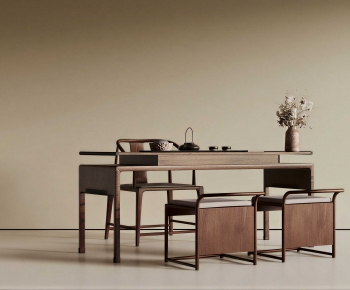 New Chinese Style Tea Tables And Chairs-ID:786228909