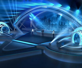 Modern Exhibition Hall-ID:739763987
