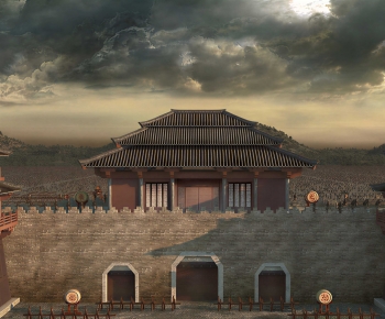 Chinese Style Ancient Architectural Buildings-ID:184828042
