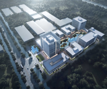 Modern Architectural Bird's-eye View Planning-ID:599069128