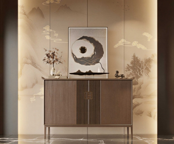 New Chinese Style Entrance Cabinet-ID:880188945
