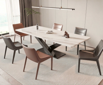 Modern Dining Table And Chairs-ID:702440719