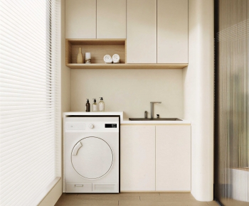 Modern Laundry Cabinet-ID:382939102