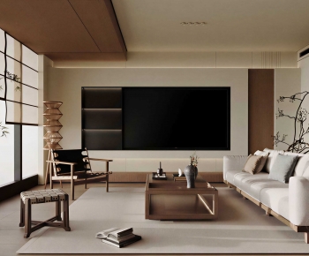 New Chinese Style A Living Room-ID:670020673