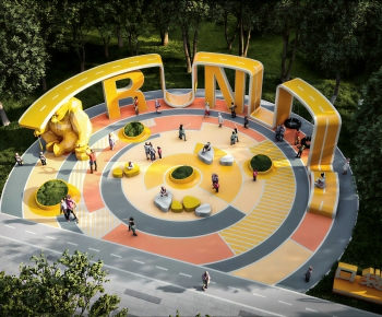 Modern Park Landscape-ID:972654105