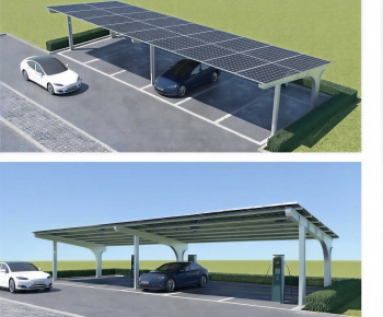 Modern Outdoor Parking Lot-ID:819806105
