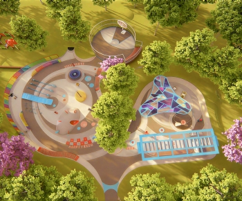 Modern Park Landscape-ID:834235918