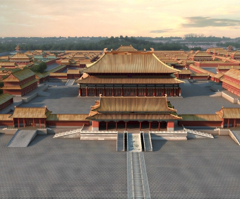 Chinese Style Ancient Architectural Buildings-ID:641830052