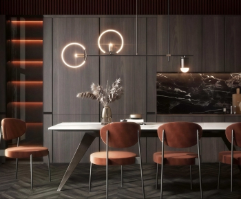 Modern Dining Table And Chairs-ID:971765045