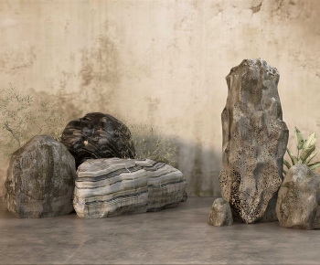 New Chinese Style Rockery Waterscape-ID:876080995