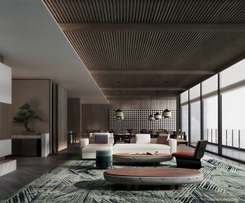Modern A Living Room-ID:668853047