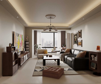 Modern A Living Room-ID:843789628