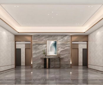 Modern Office Elevator Hall-ID:382569079