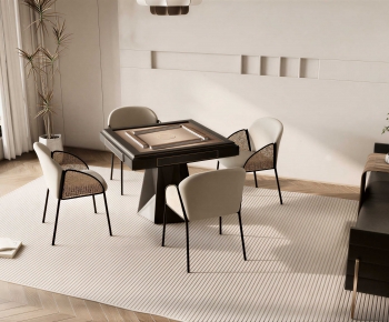 Modern Mahjong Tables And Chairs-ID:125854021