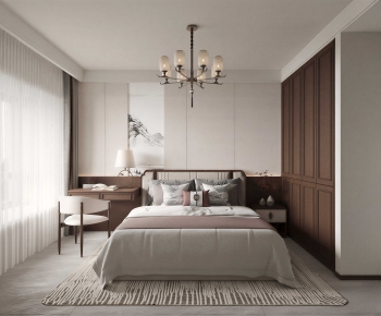 New Chinese Style Bedroom-ID:298338895