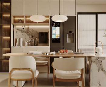 Modern Dining Table And Chairs-ID:624958043