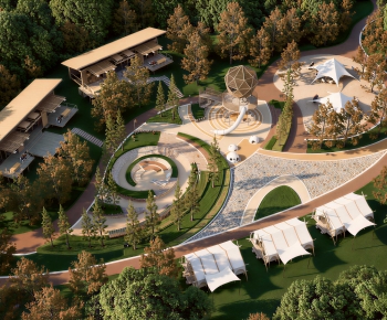 Modern Park Landscape-ID:653510197