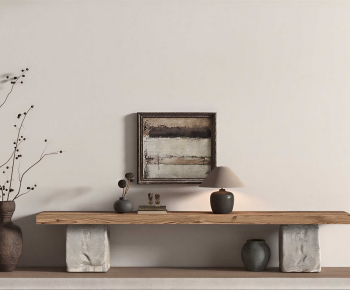 Wabi-sabi Style Console-ID:877850161