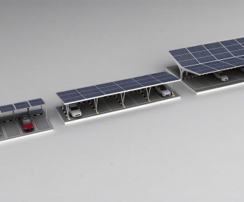 Modern Outdoor Parking Lot-ID:505932092