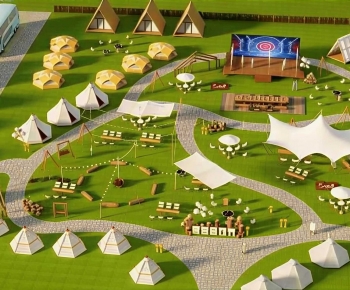 Modern Park Landscape-ID:439183009