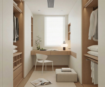Modern Clothes Storage Area-ID:585915092