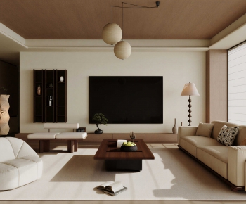New Chinese Style A Living Room-ID:782347926