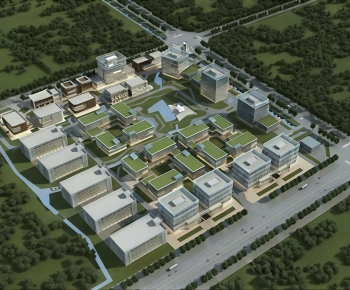 Modern Architectural Bird's-eye View Planning-ID:160368923