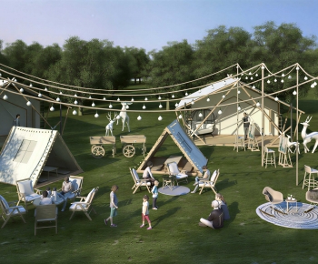 Modern Park Landscape-ID:713679858